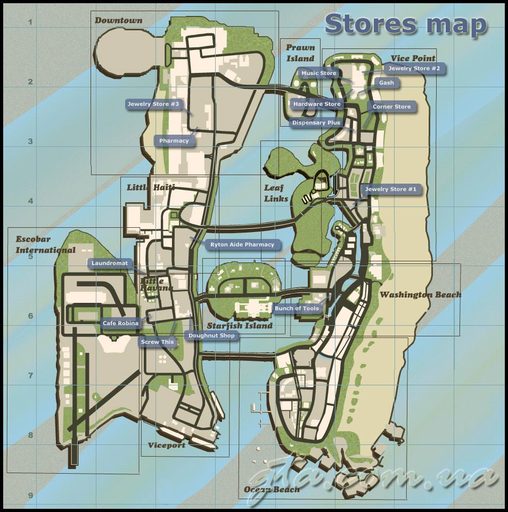 Grand Theft Auto: Vice City - Карты GTA:VC