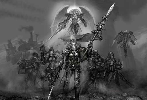 Warhammer 40,000: Dawn of War II — Retribution - Сёстры Битвы. Фанарт